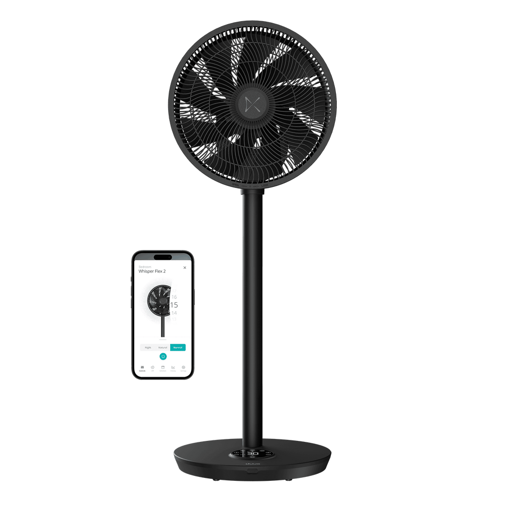 Ventilateur Intelligent Whisper Flex 2 Noir - Énergétique et Silencieux