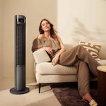 Charger l&#39;image dans la galerie, Ventilateur Colonne Silencieux Elevate en Gris avec Ioniseur
