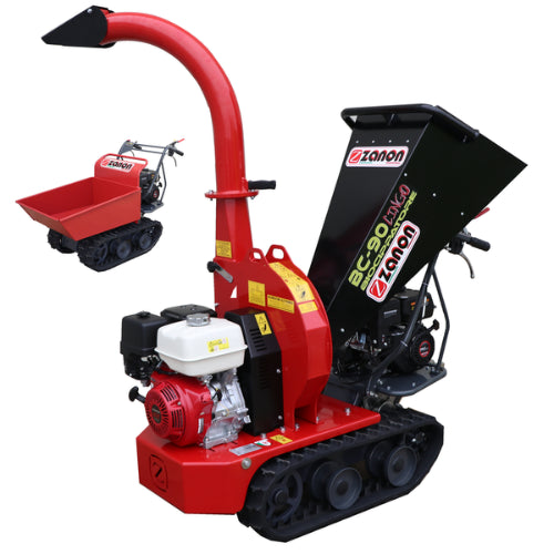 Broyeur Automoteur Zanon BX 90 Cingo à Chenilles - Moteur Honda GX390