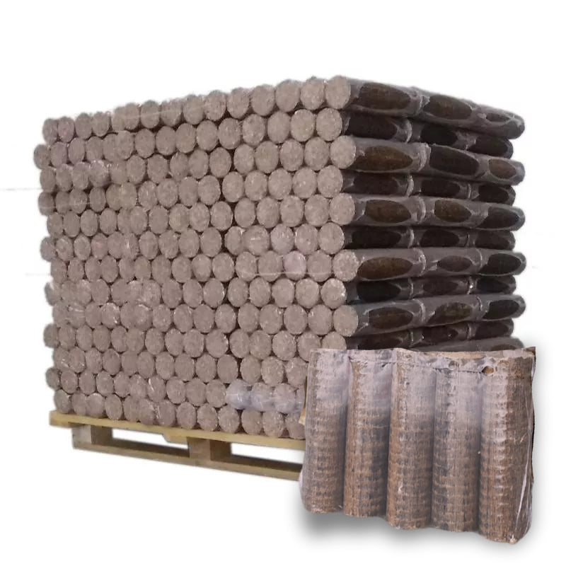 Bois Densifié Confort - 96 Paquets de 5 Bûches Palette