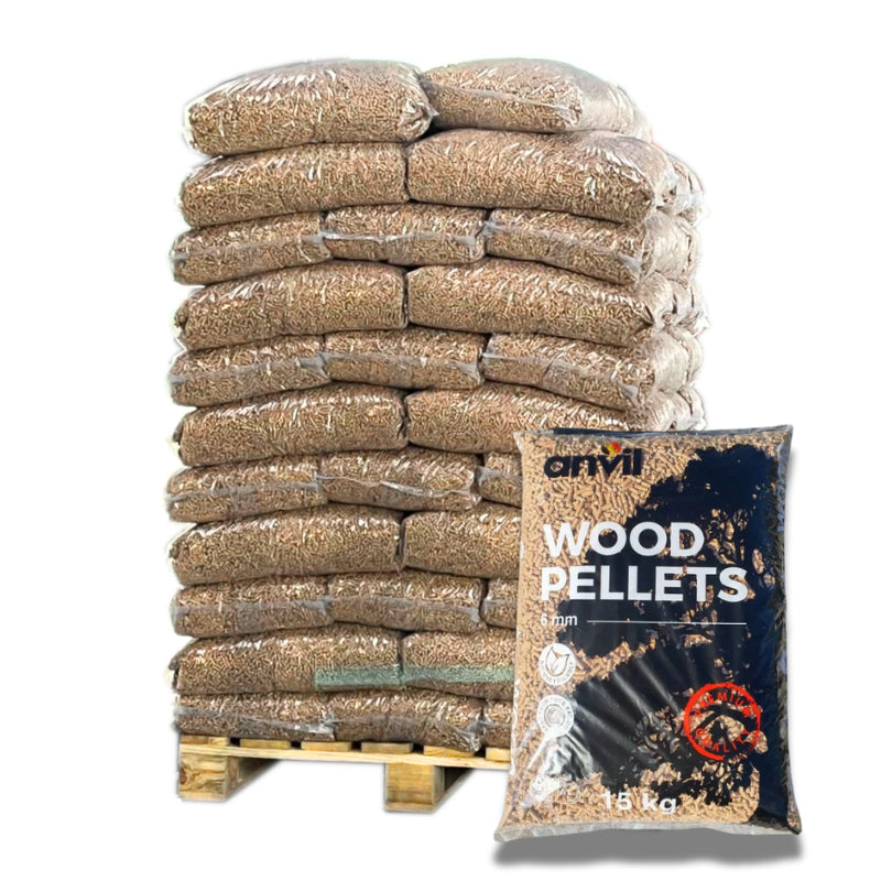 Granulés de Bois ANVIL - Palette de 70 Sacs - EN Plus A1