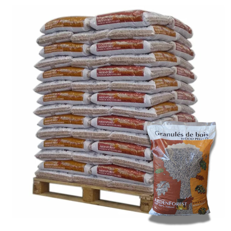 Granulés de bois Ardenforest - Palette de 70 sacs de 15 kg