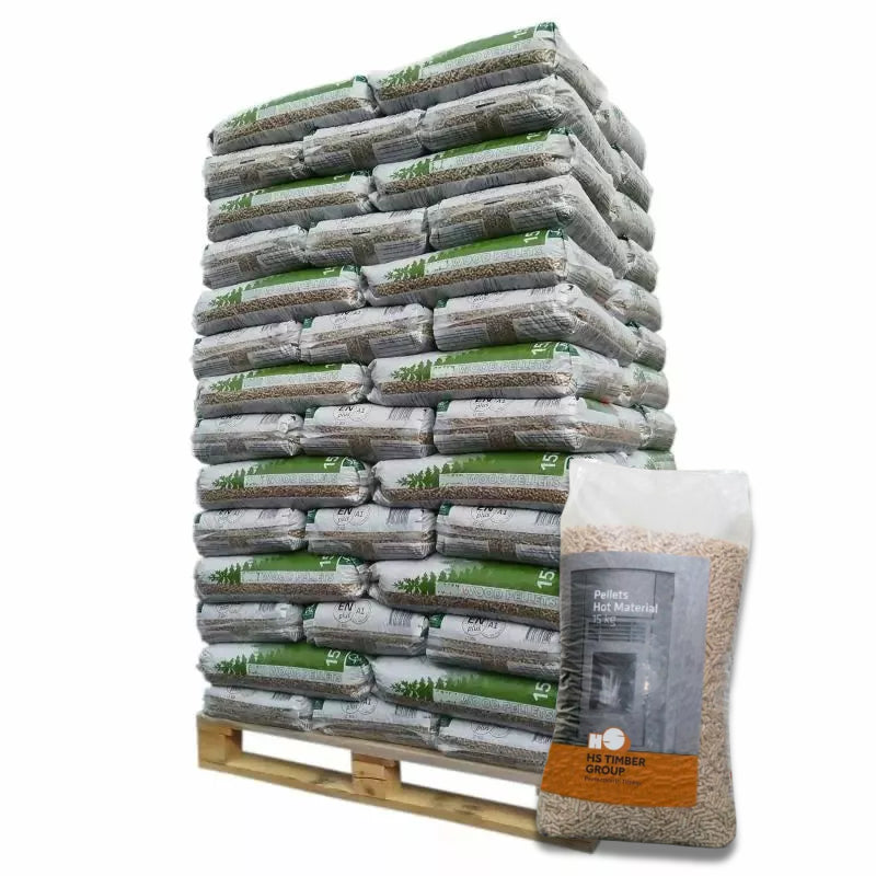 Granulés de Bois HS Timber - Palette de 66 Sacs de 15 kg