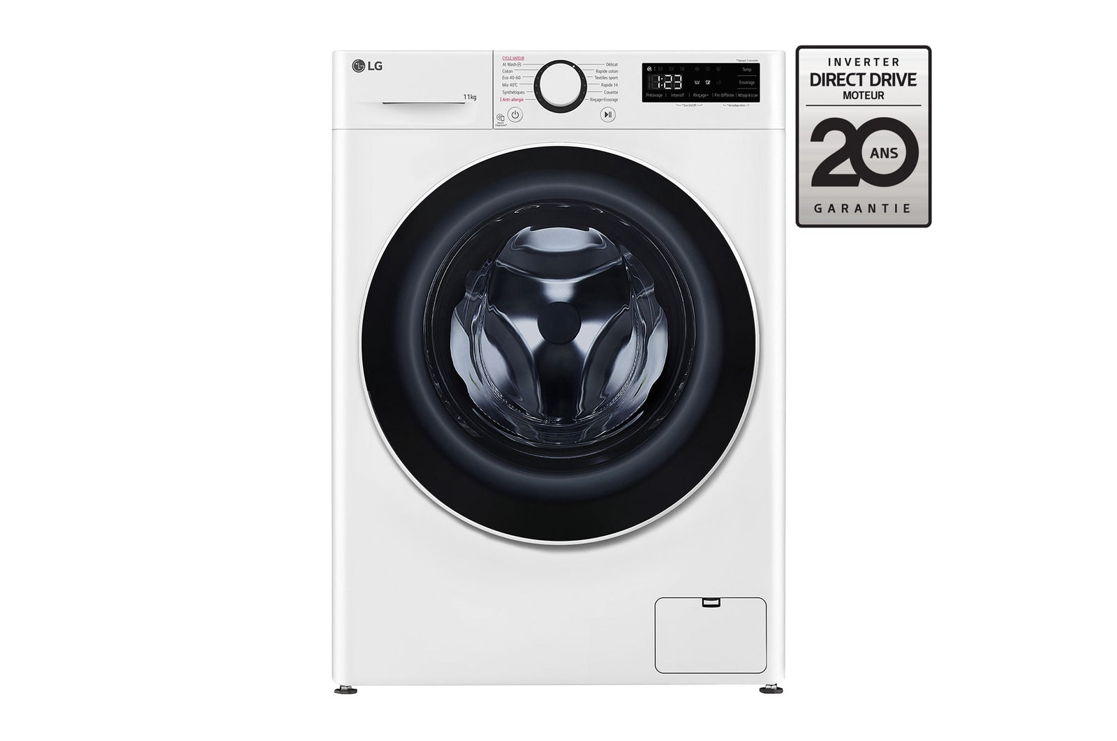 Lave-linge LG 11kg AI DD™ Machine Lavage Hautes Performances